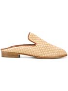 Robert Clergerie Woven Mules - Brown