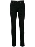 Saint Laurent Zebra Print Jeans - Black