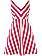 Red Valentino Striped Dress, Women's, Size: 42, Silk/cotton/acetate/polyester