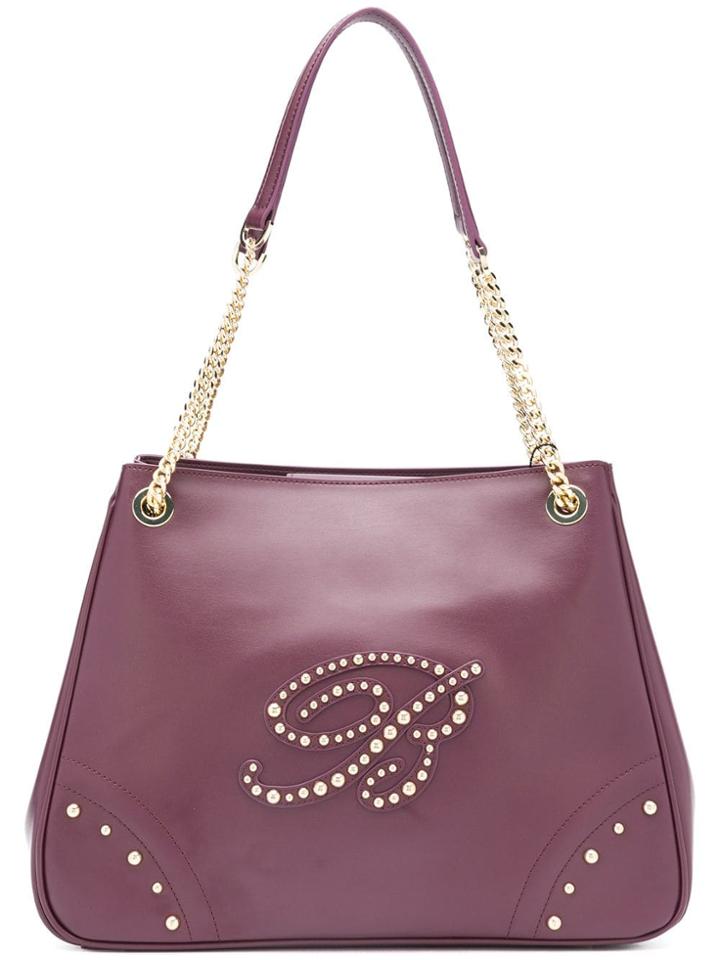 Blumarine Chyler Tote Bag - Purple