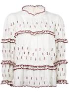 Isabel Marant Étoile Daniela Top, Women's, Size: 40, White, Linen/flax/polyester