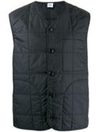 Aspesi Quilted Effect Vest - Blue