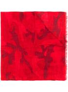 Valentino Printed Scarf - Red