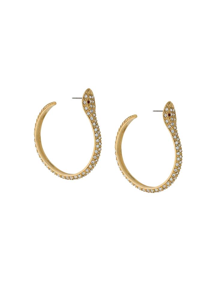 Susan Caplan Vintage 1980s Vintage Kenneth Jay Lane Snake Hoop