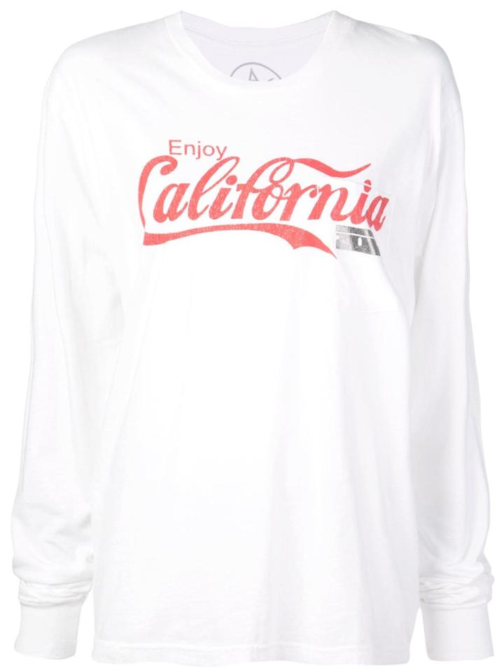 Local Authority Long Sleeved California Top - White