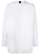 Odeur Oversized Collarless Shirt, Adult Unisex, Size: Small, White, Cotton