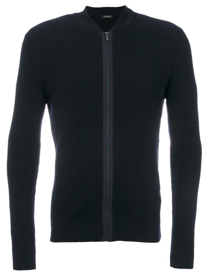 Z Zegna Zipper Sweater - Blue