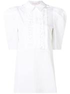 See By Chloé Ruffle Trim Longline Blouse - White