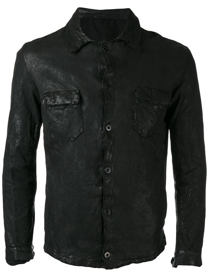 Salvatore Santoro - Shirt Jacket - Men - Sheep Skin/shearling/viscose - 50, Black, Sheep Skin/shearling/viscose