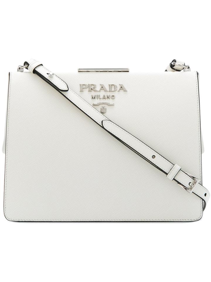 Prada Light Frame Shoulder Bag - White