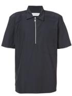 Rochambeau Zip Detail Shirt - Blue