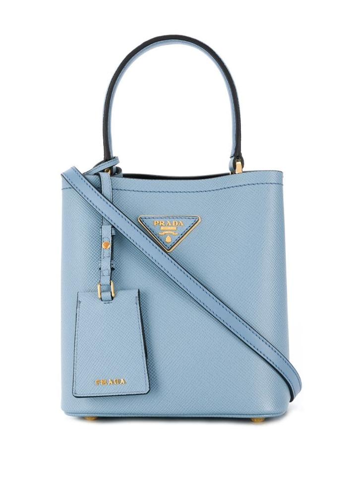 Prada Small Panier Tote - Blue