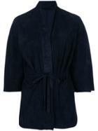 Salvatore Santoro Belted Fitted Jacket - Blue
