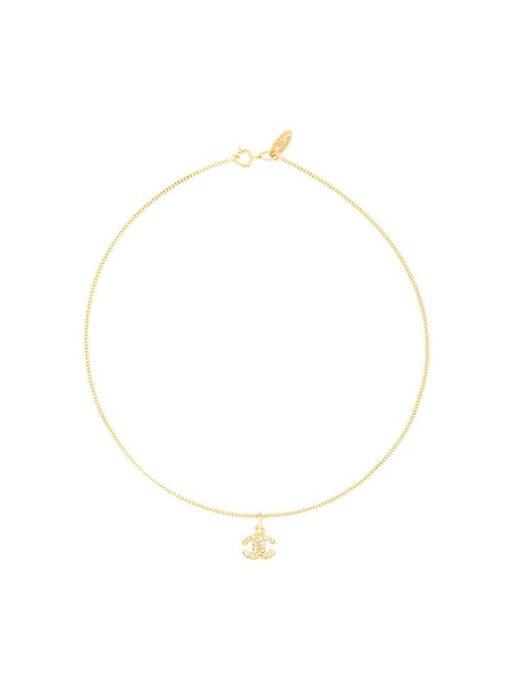 Chanel Pre-owned Cc Pendant Necklace - Gold