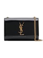 Saint Laurent Black Kate Patent Leather Shoulder Bag
