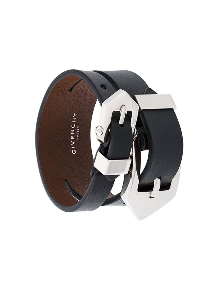 Givenchy Double Buckle Bracelet, Women's, Size: Medium, Black