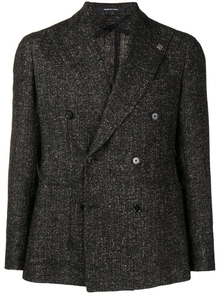 Tagliatore Double-breasted Suit Jacket - Brown