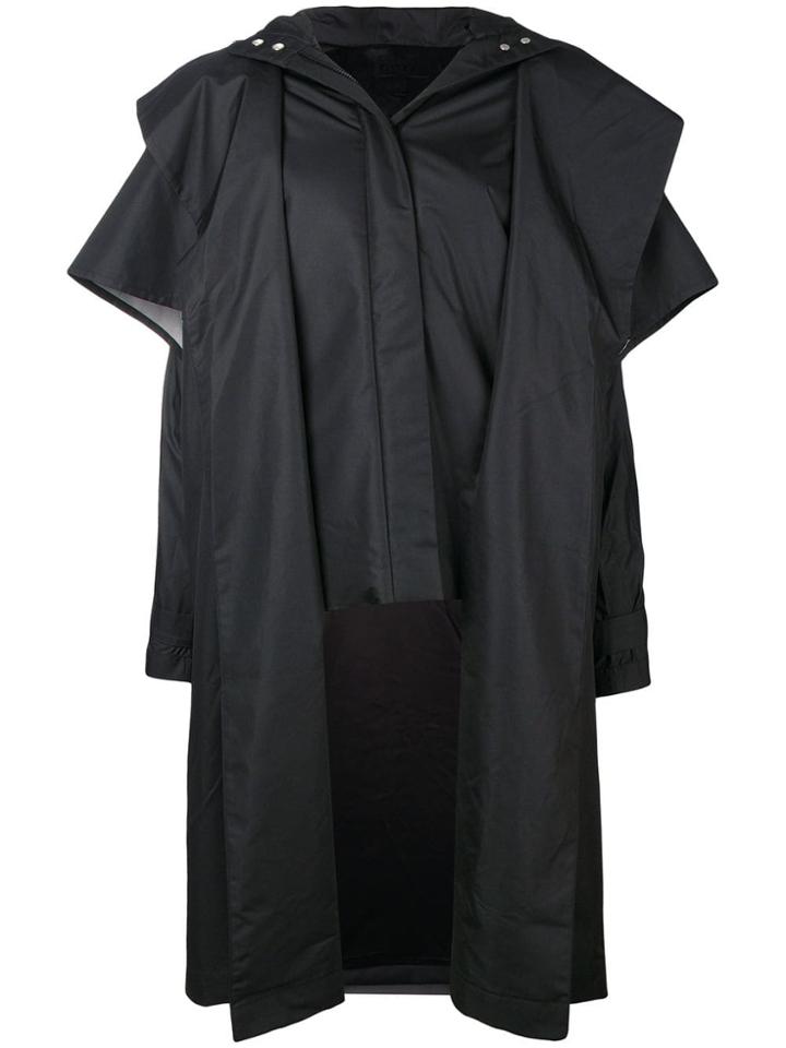 Paskal Long Raincoat - Black