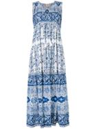 Sea - Printed Maxi Dress - Women - Cotton - 2, Blue, Cotton
