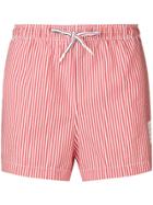 Thom Browne Striped Swimming Shorts - Red