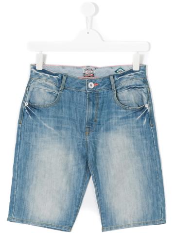 Vingino Stonewashed Denim Shorts - Blue
