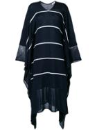 Stella Mccartney Knitted Drape Dress - Blue