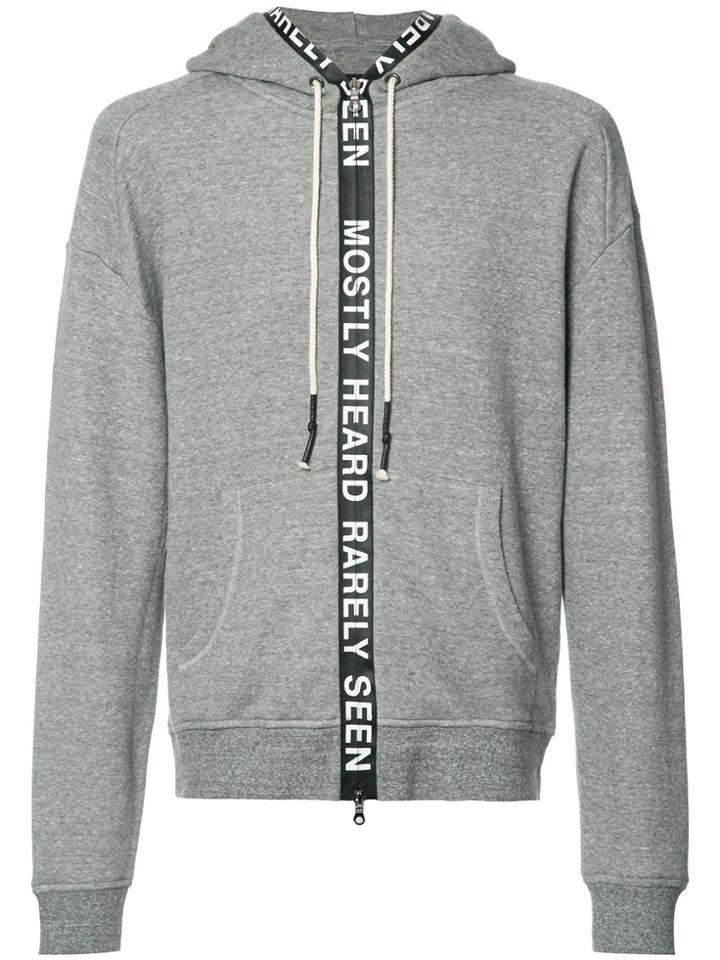 Mostly Heard Rarely Seen Zipped Hoodie - Grey