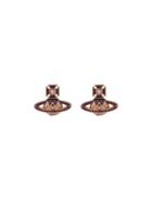 Vivienne Westwood Rhinestone Embellished Orb Earrings - Gold