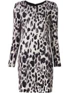 Nicole Miller Animal Print Fitted Dress