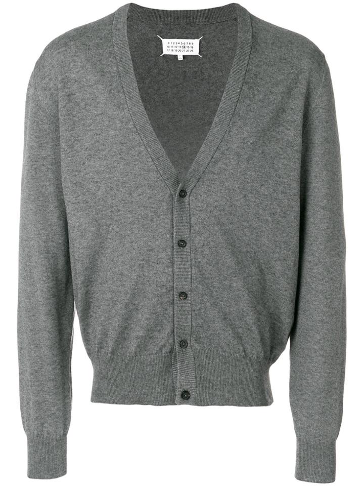 Maison Margiela Elbow Patch Cardigan - Grey