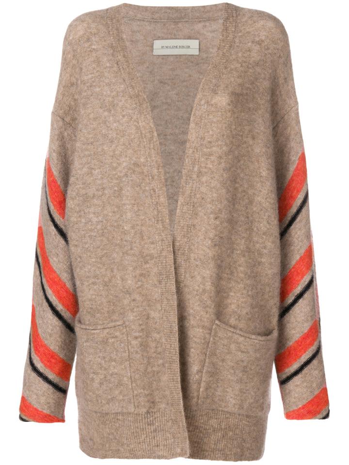 By Malene Birger Striped Sleeve Cardigan - Nude & Neutrals