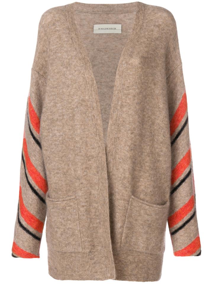 By Malene Birger Striped Sleeve Cardigan - Nude & Neutrals