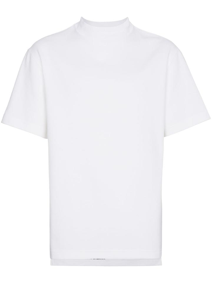 Calvin Klein 205w39nyc Text Print Short Sleeve T Shirt - White