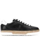Tod's Raffia-trim Sneakers - Black