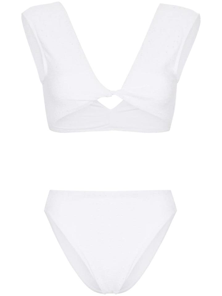 Beth Richards Twist Front Bikini - White