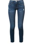 Frame Denim Skinny Jeans, Women's, Size: 28, Blue, Cotton/polyester/spandex/elastane