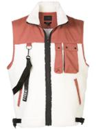 Iise Colour Block Gilet - Red