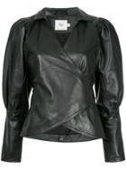Aje Henbury Wrap Blouse - Black