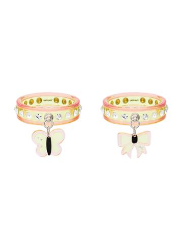 Miu Miu Vintage Ribbon Bangle Set - Yellow & Orange