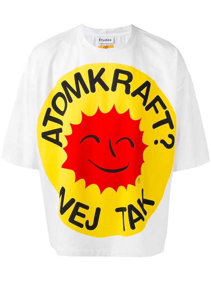 Études - Desert Smiling Sun T-shirt - Men - Cotton/spandex/elastane - L, White, Cotton/spandex/elastane