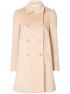 Red Valentino Midi Double Breasted Coat - Nude & Neutrals