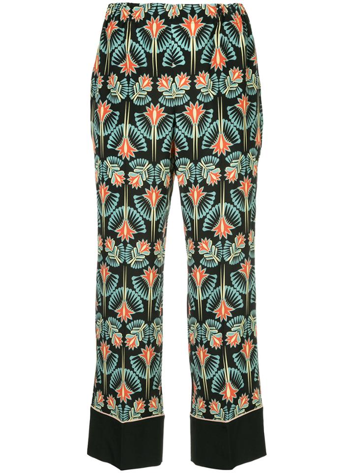 No21 Graphic Print Trousers - Blue