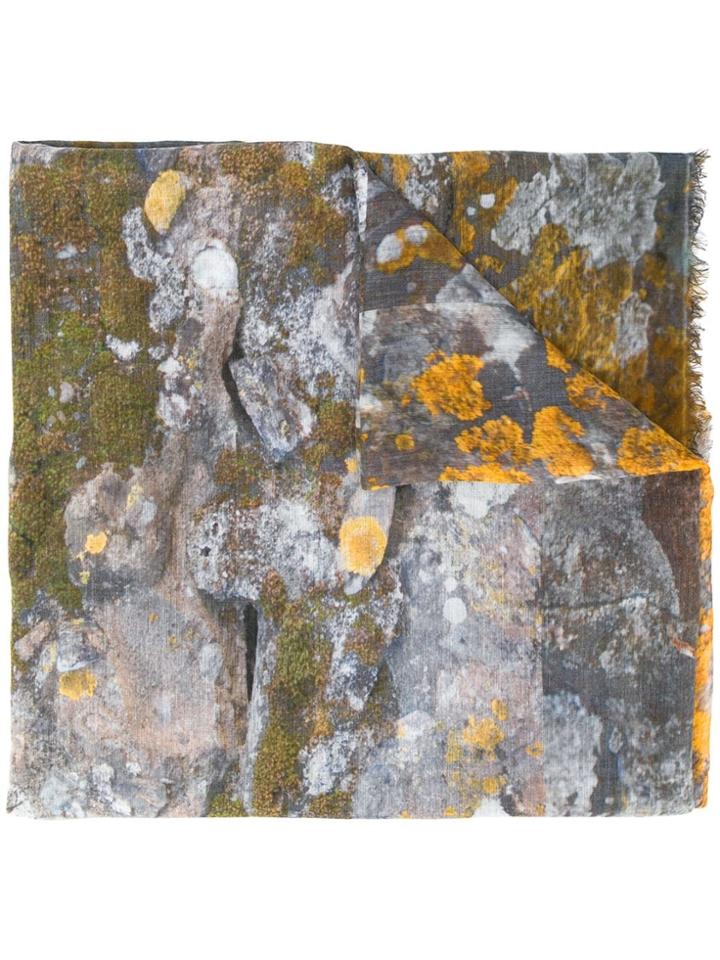 Faliero Sarti Wild Abstract-pattern Scarf - Grey