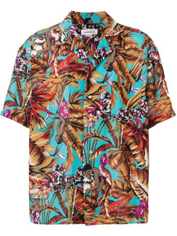 Kansai Yamamoto Vintage Oversized Shortsleeved Shirt - Blue