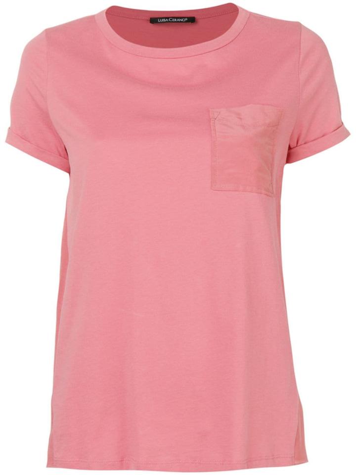 Luisa Cerano Round-neck T-shirt - Pink