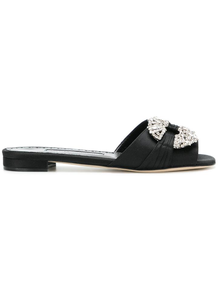 Manolo Blahnik Pralina Sandals - Black