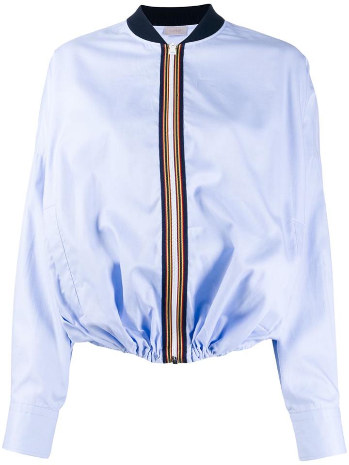 Mrz Zip-up Bomber Jacket - Blue