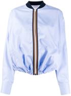 Mrz Zip-up Bomber Jacket - Blue