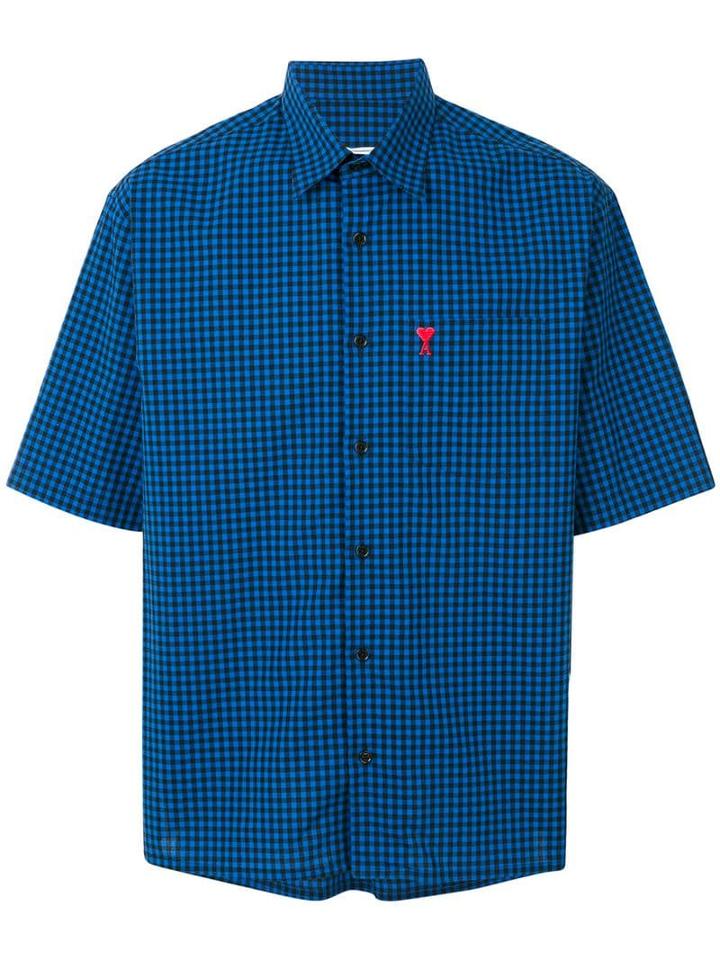 Ami Alexandre Mattiussi Ami De Coeur Short Sleeve Shirt - Black