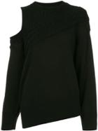 Maison Mihara Yasuhiro Cold Shoulder Jumper - Black